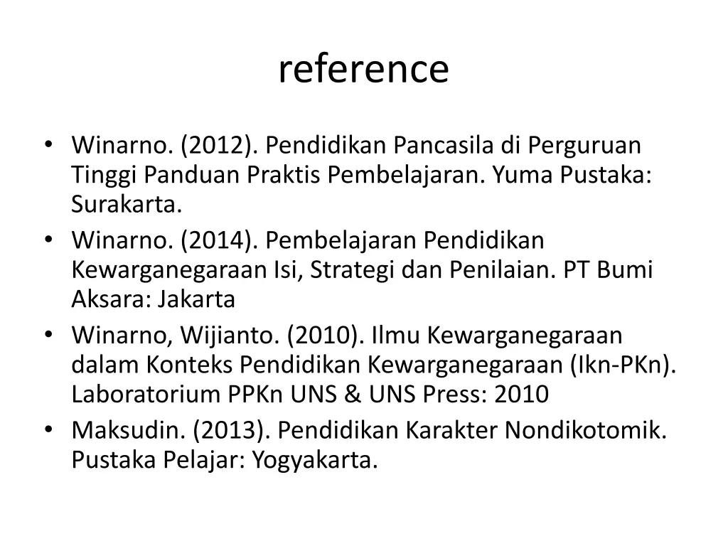reference