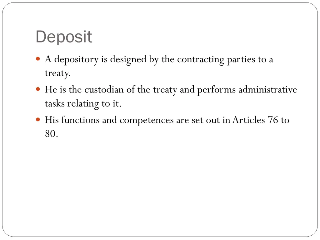 deposit