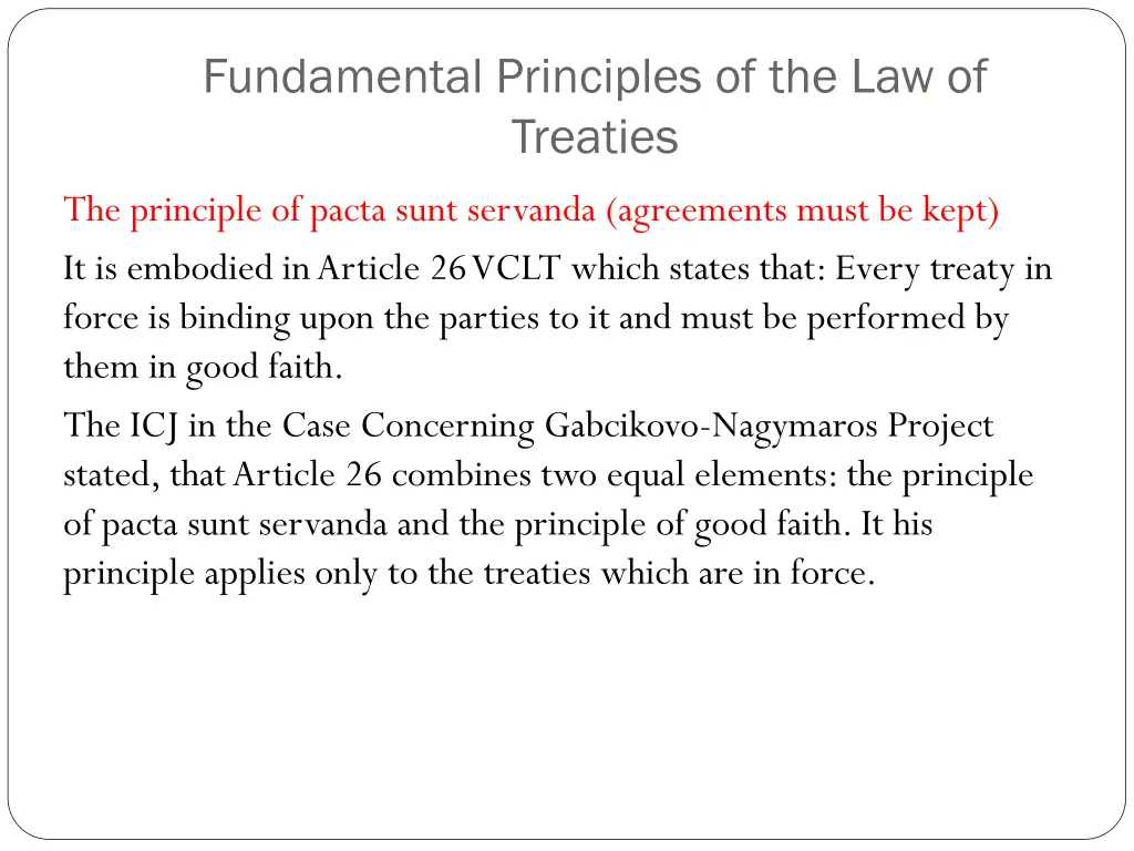 fundamental principles of the law of treaties 1