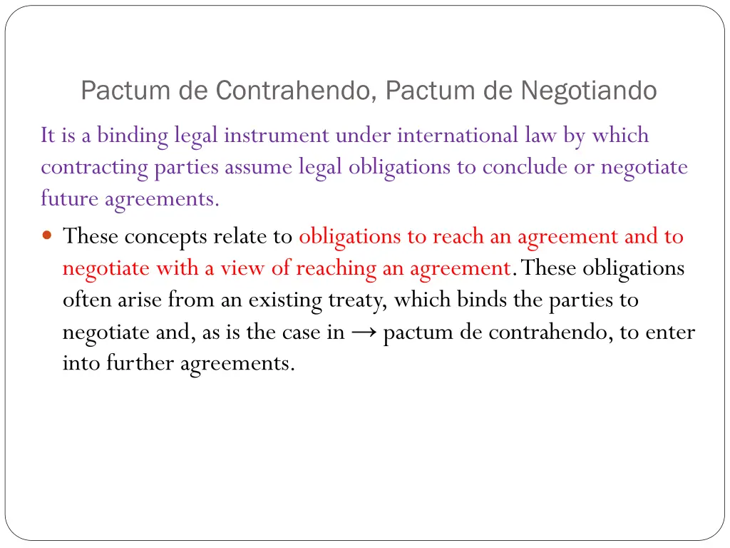pactum de contrahendo pactum de negotiando
