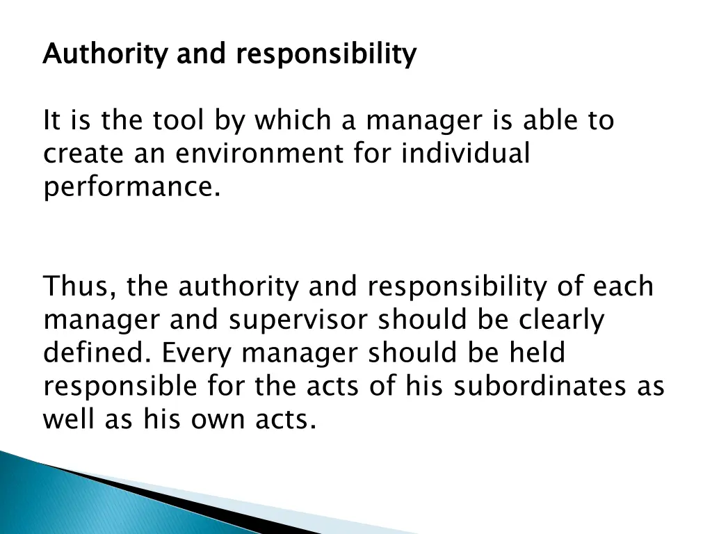 authority and