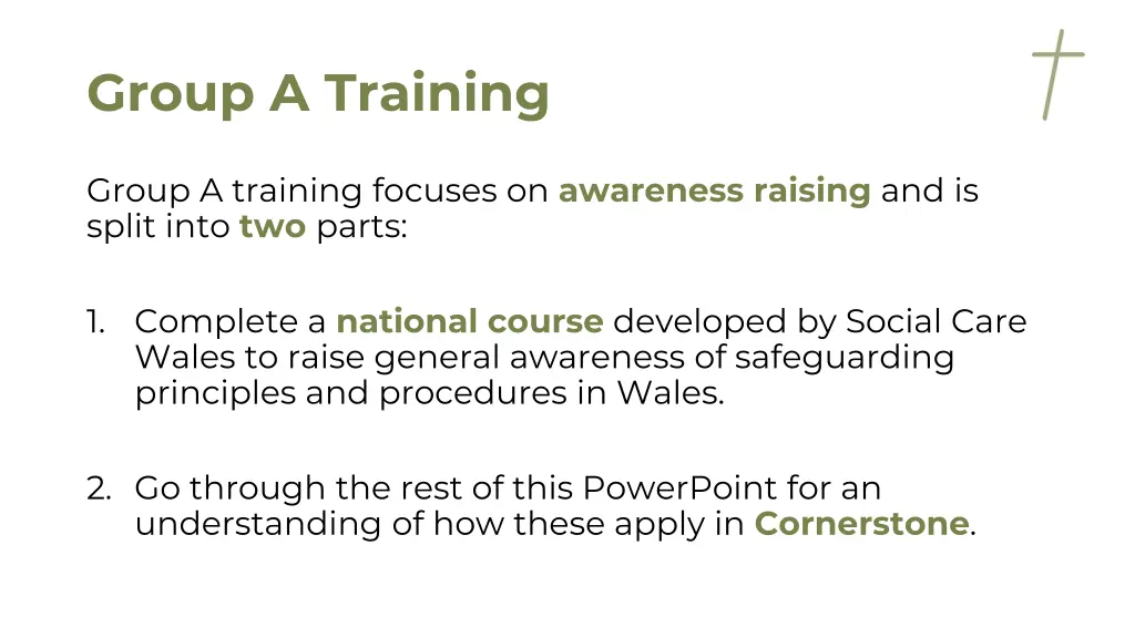 group a training