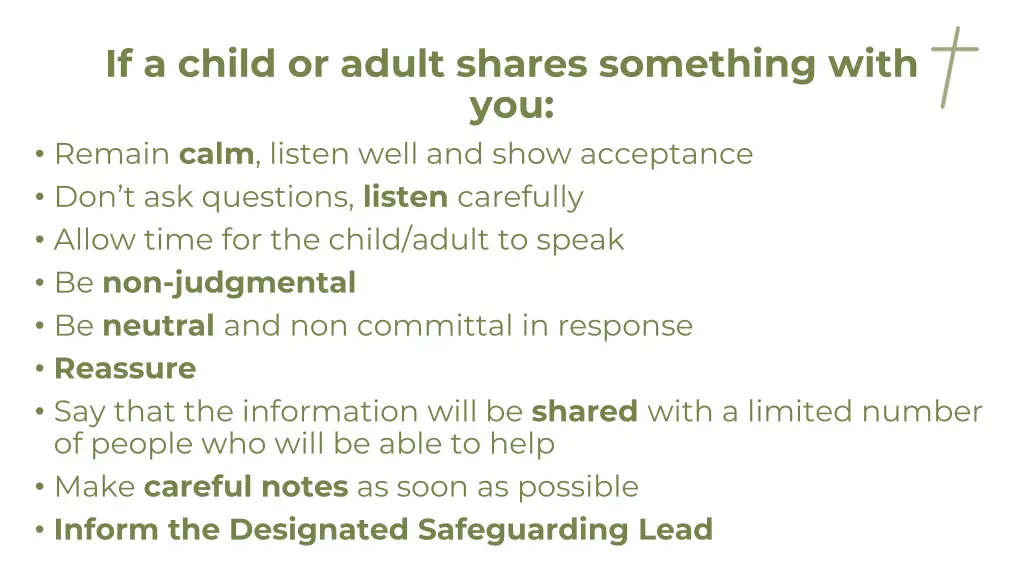 if a child or adult shares something with