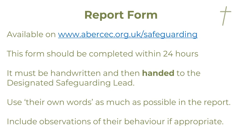 report form