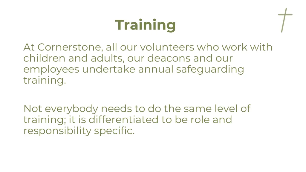 training
