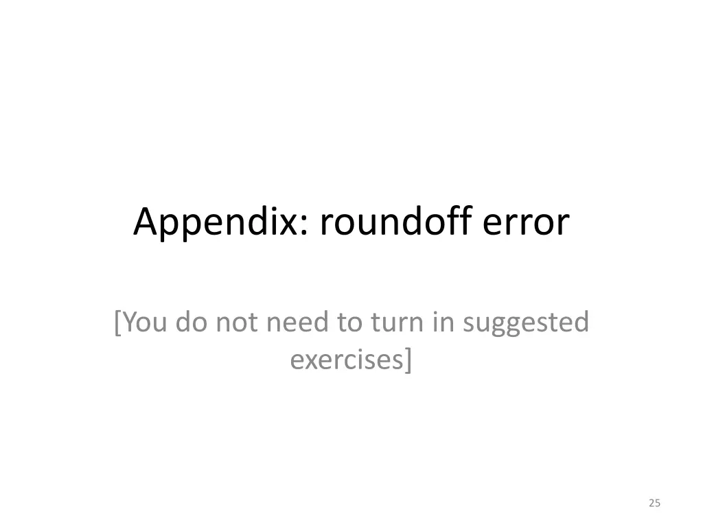 appendix roundoff error