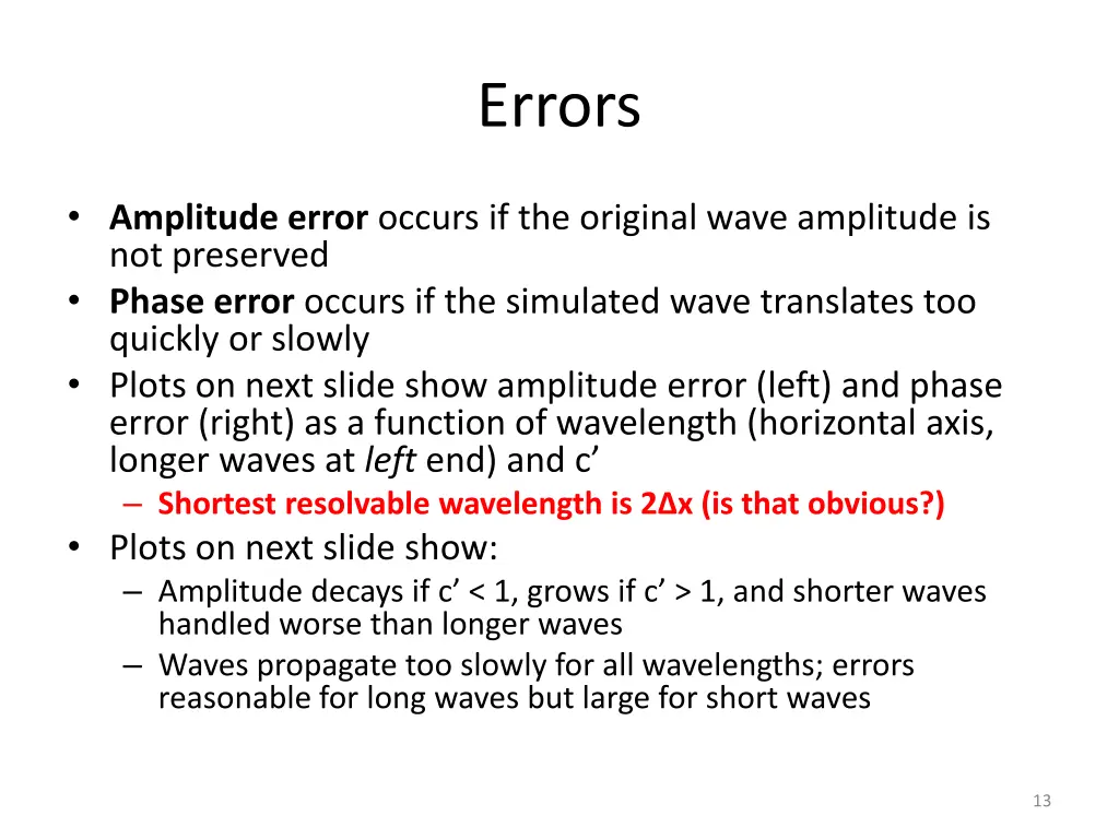 errors