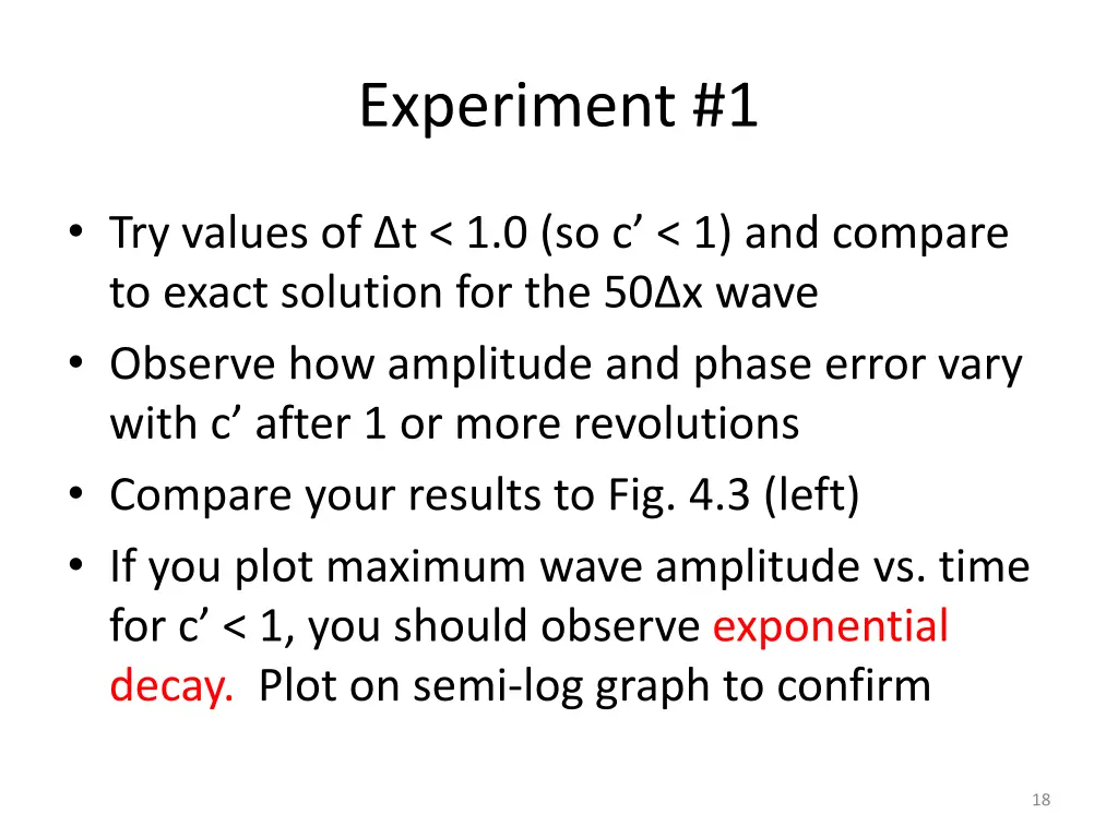 experiment 1