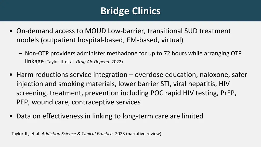 bridge clinics