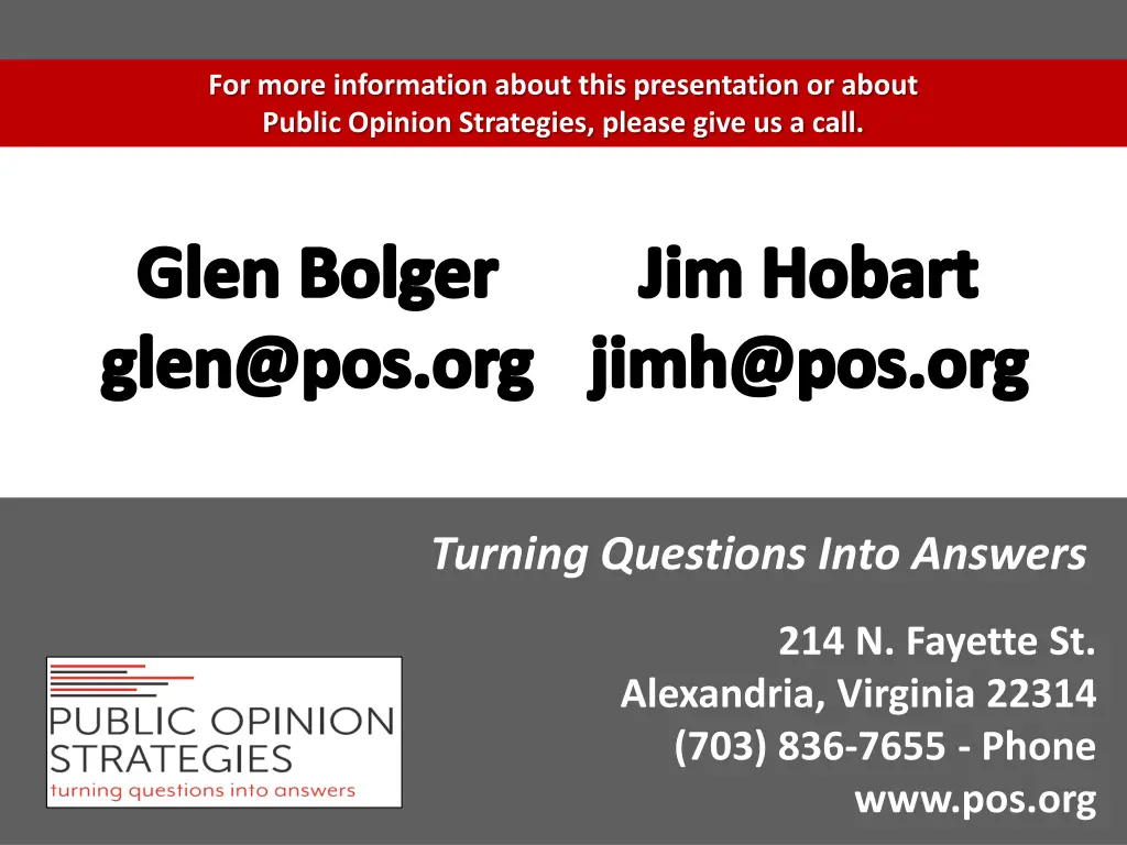 for more information about this presentation