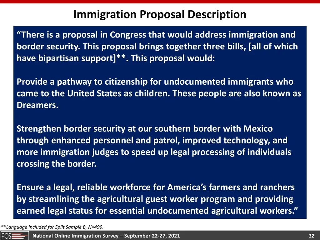 immigration proposal description