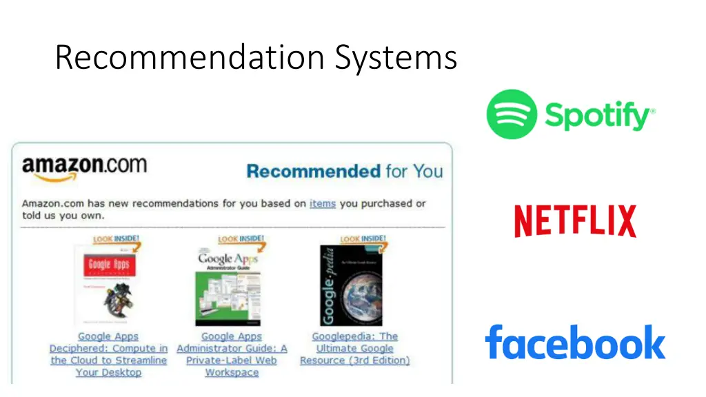 recommendation systems