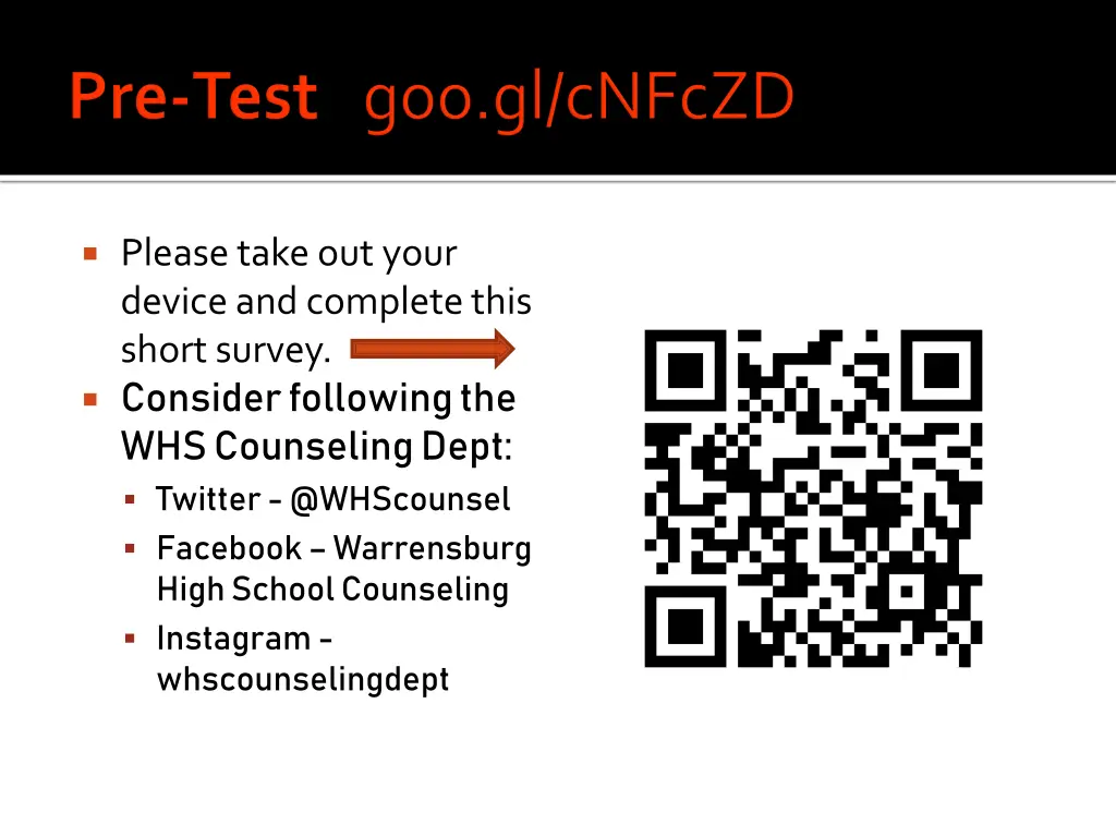please take out your device and complete this