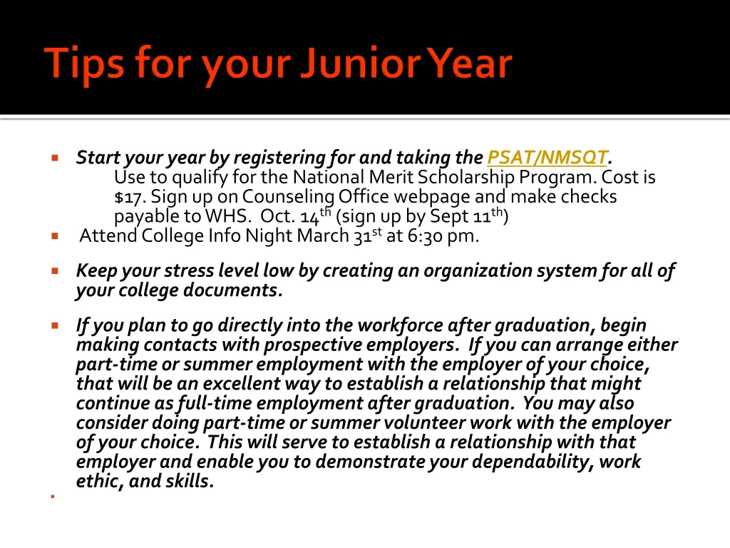 start your year by registering for and taking