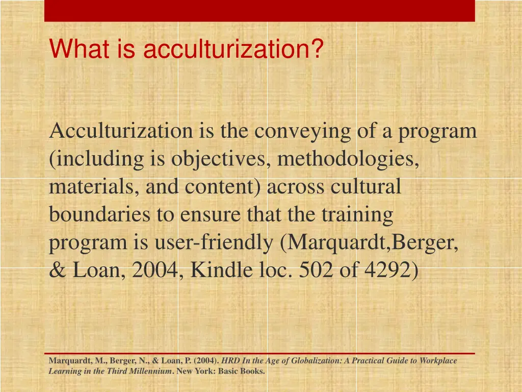 what is acculturization