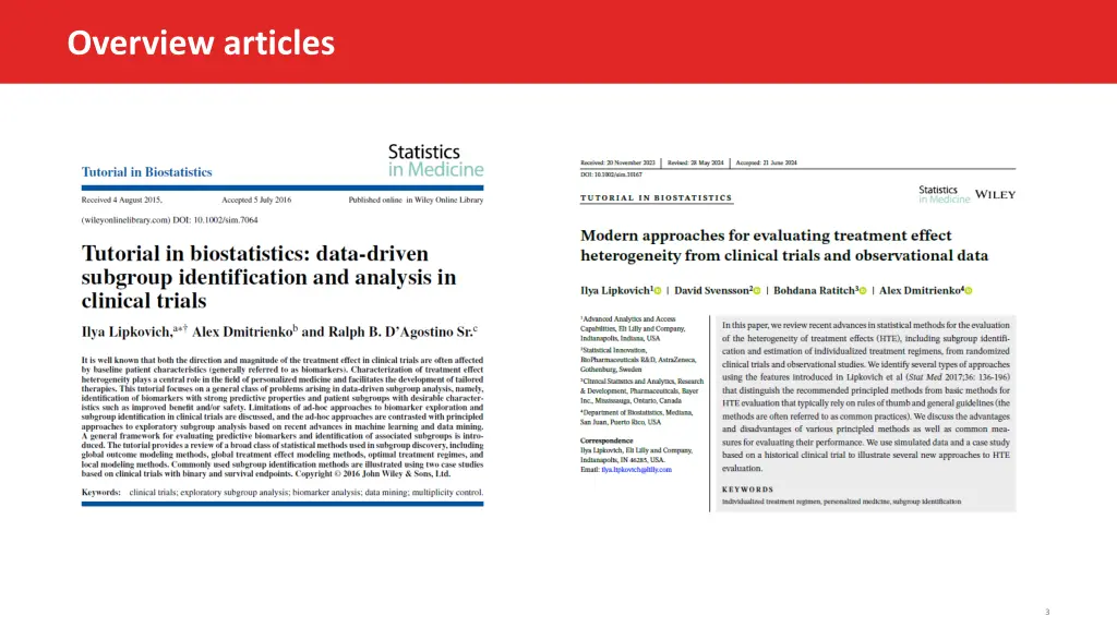 overview articles