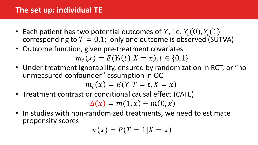 the set up individual te