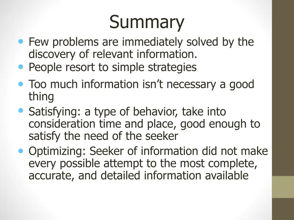summary
