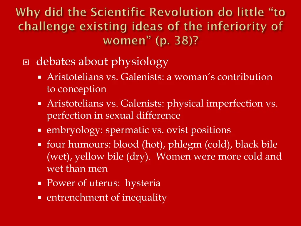 debates about physiology aristotelians