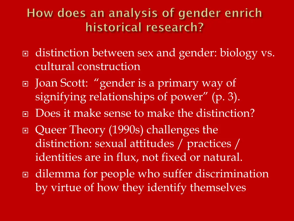 distinction between sex and gender biology