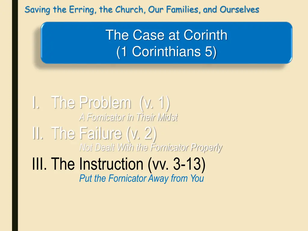 saving the erring the church our families 3