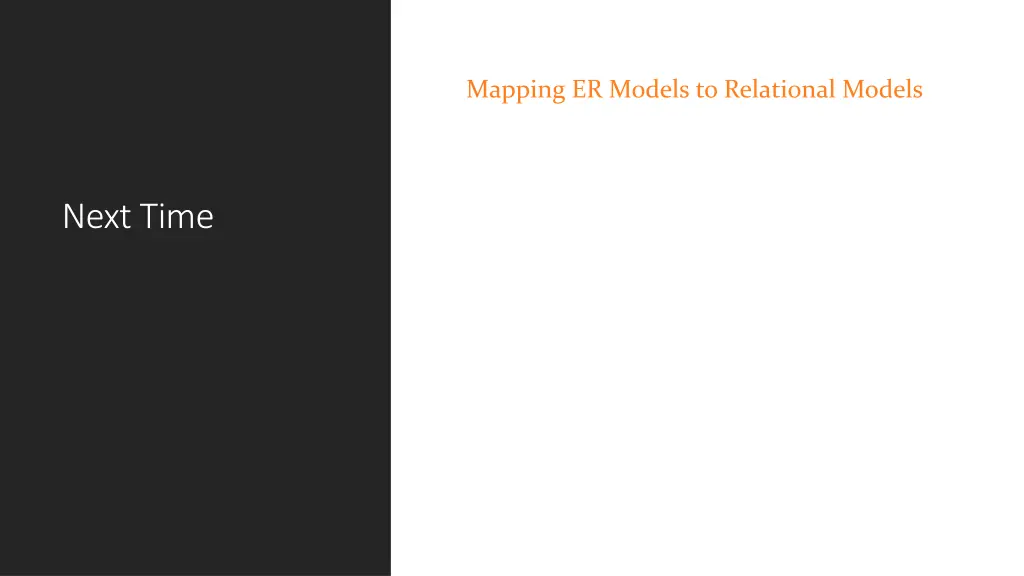 mapping er models to relational models