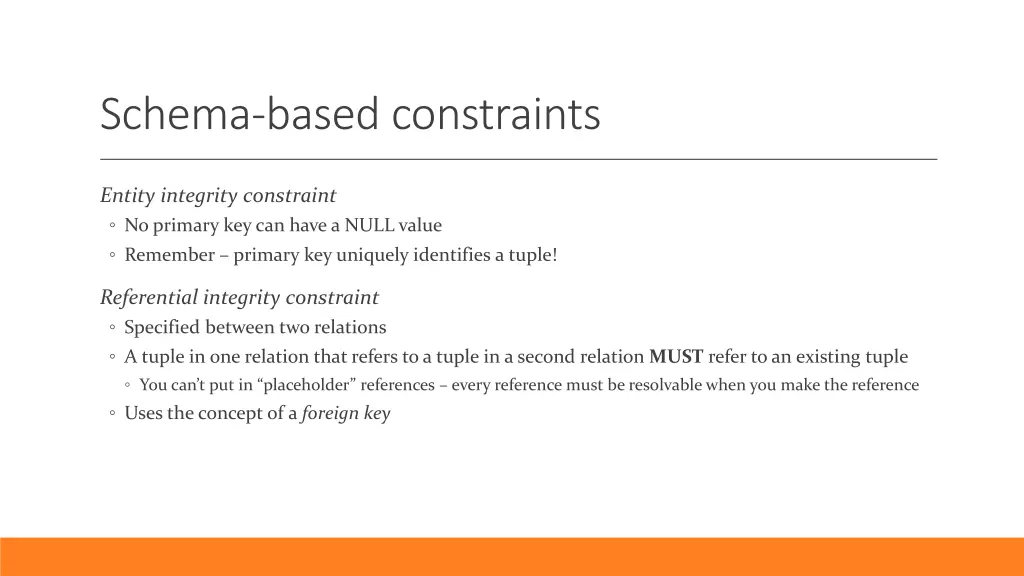 schema based constraints 4