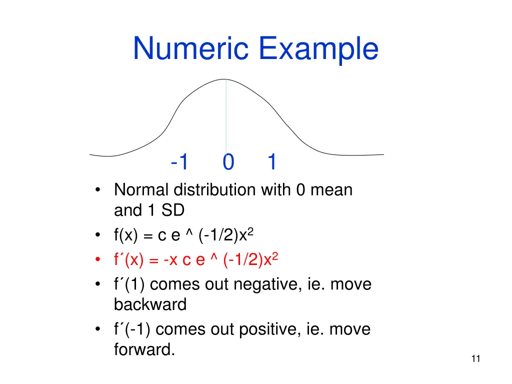 numeric example