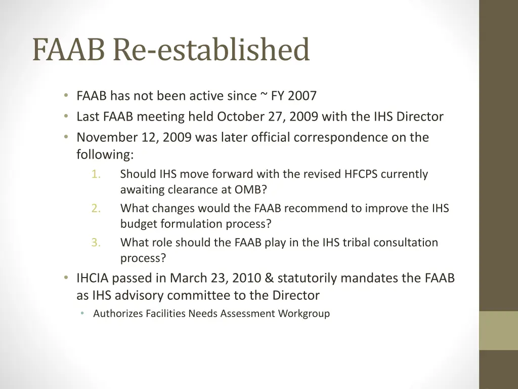 faabre established