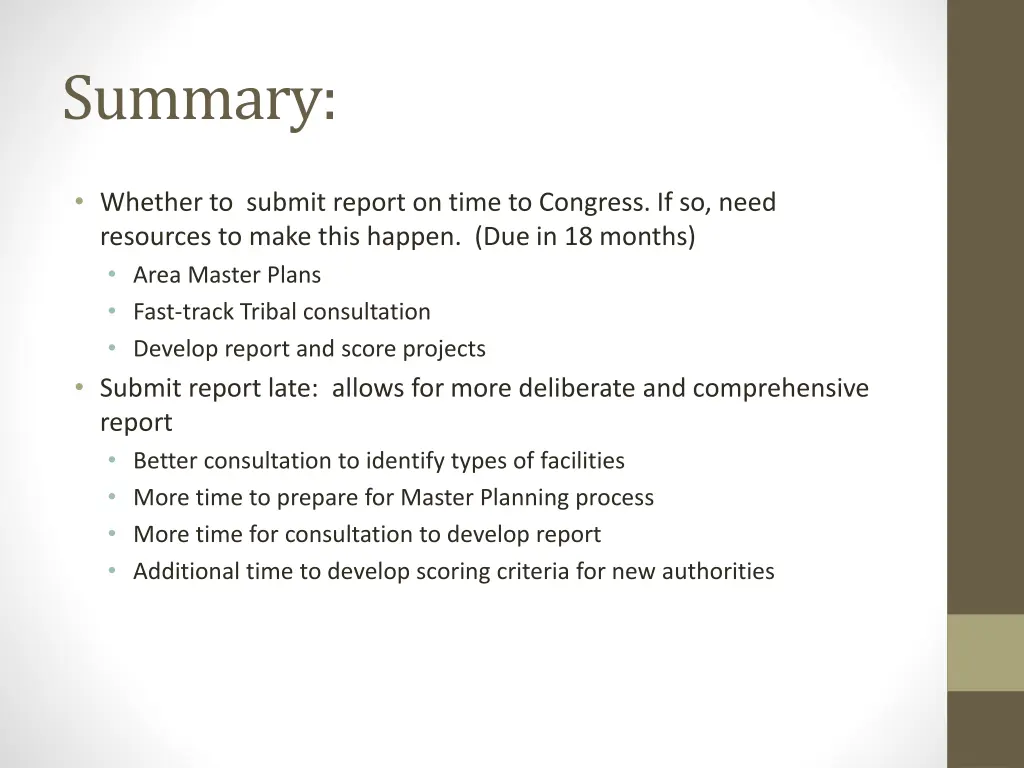 summary