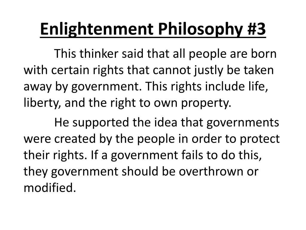 enlightenment philosophy 3