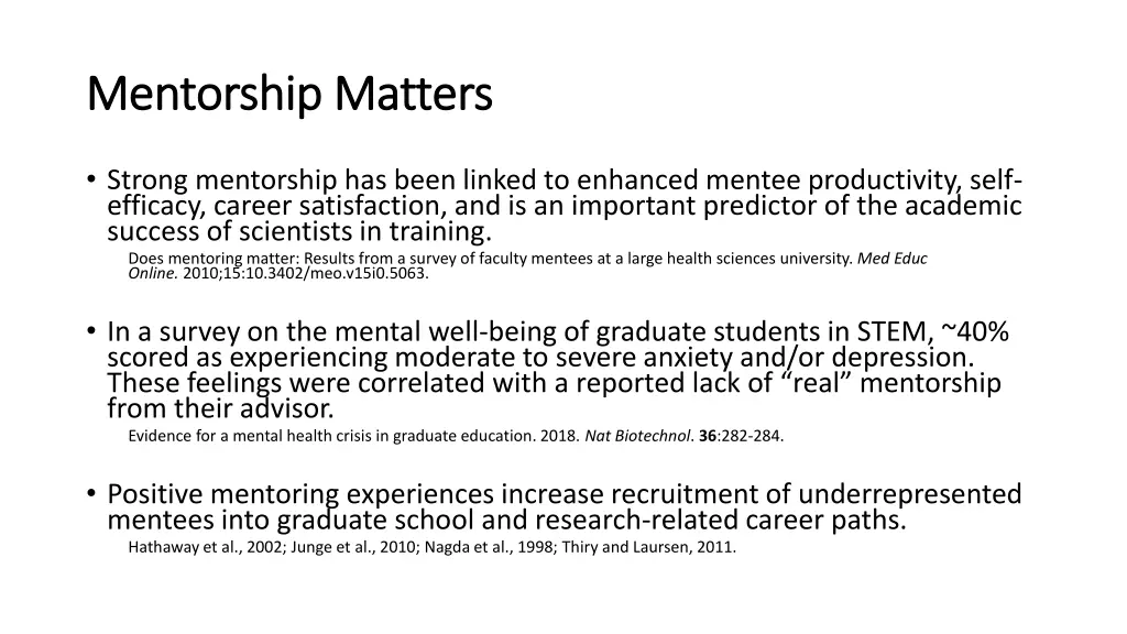 mentorship matters mentorship matters