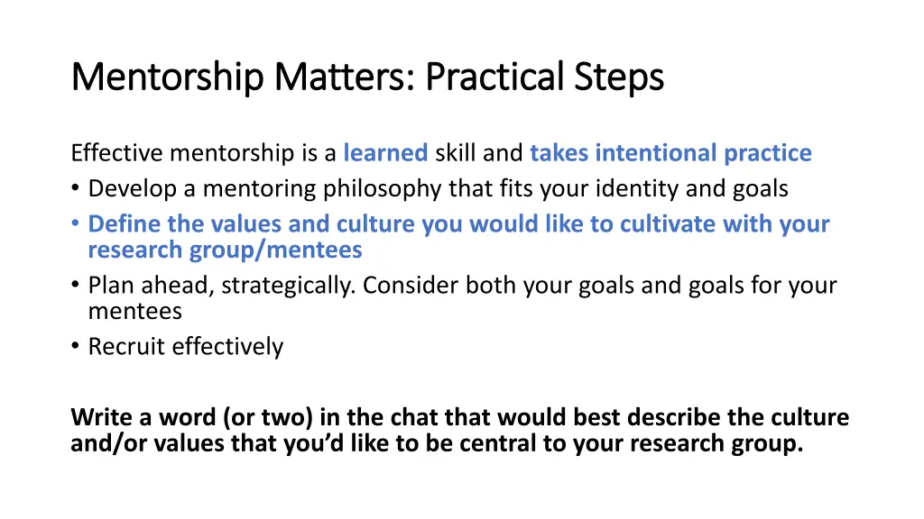 mentorship matters practical steps mentorship 1