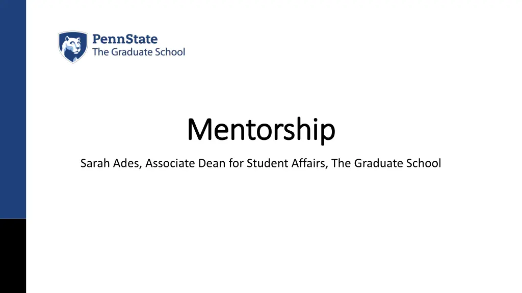 mentorship mentorship