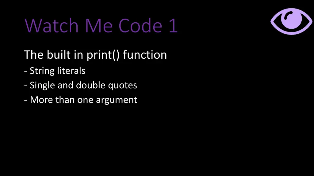watch me code 1