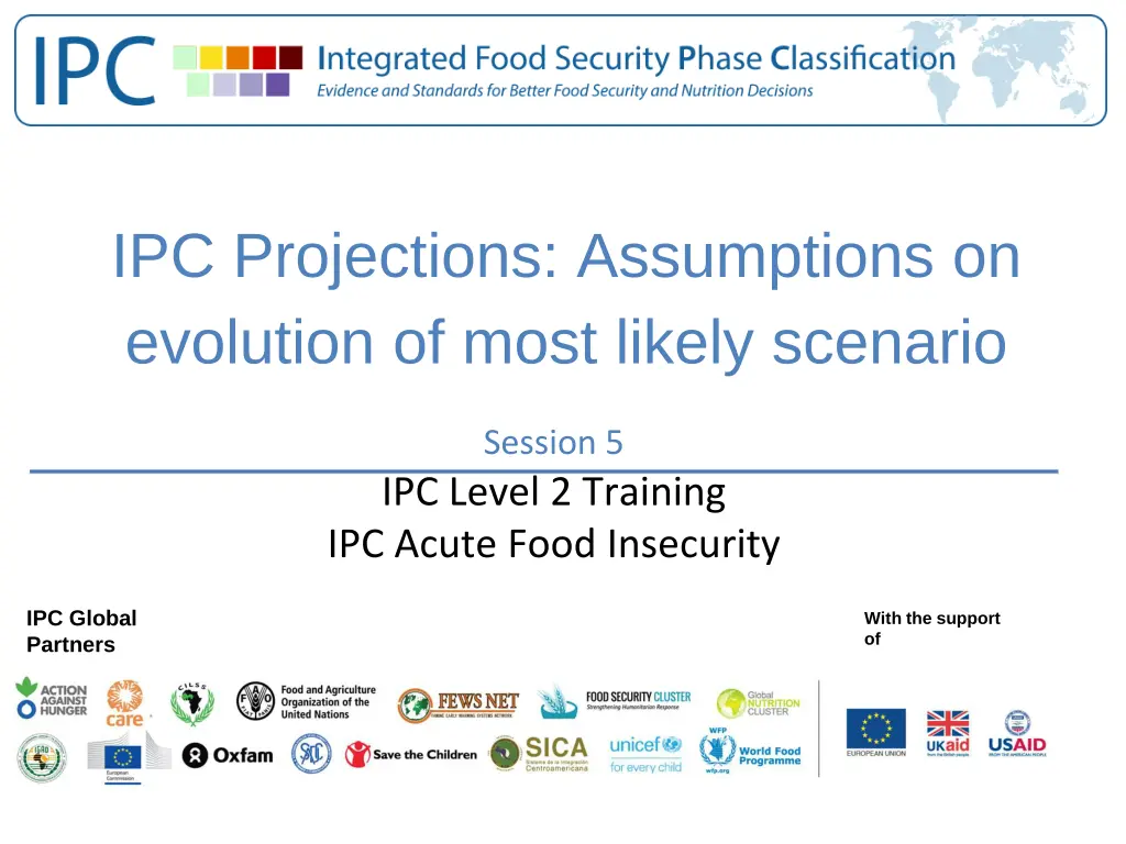 ipc projections assumptions on evolution of most
