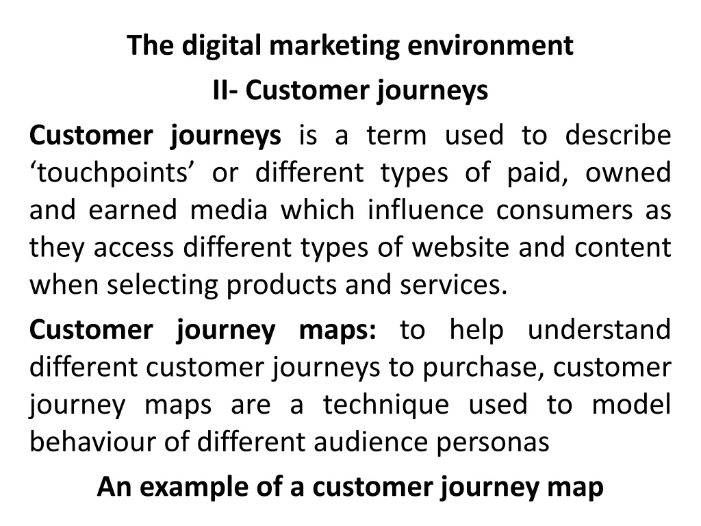 the digital marketing environment ii customer