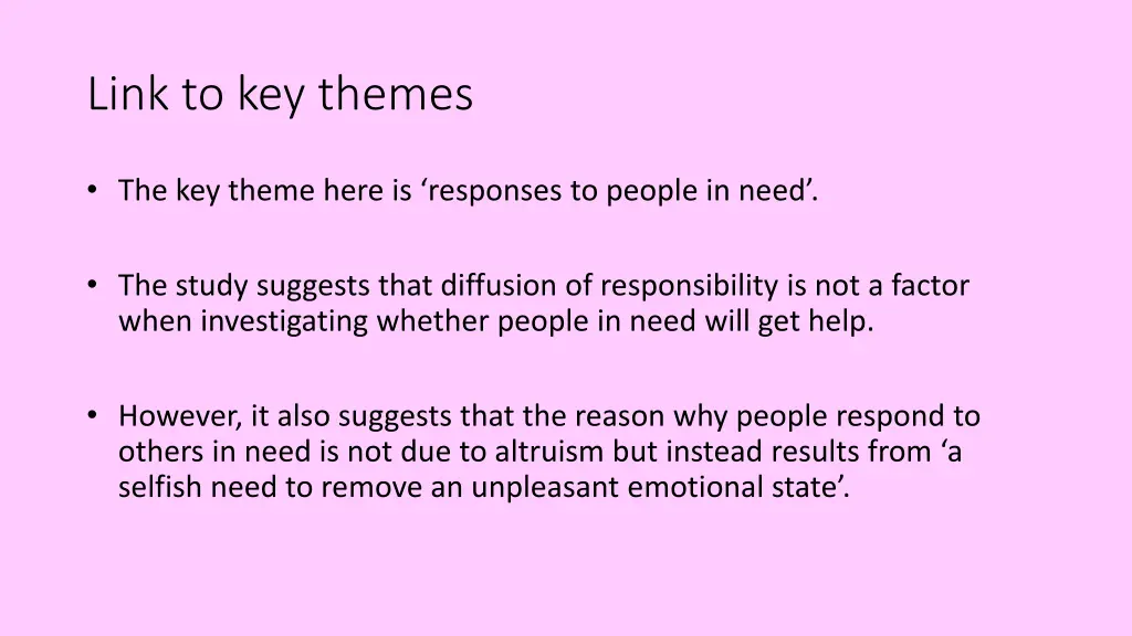 link to key themes