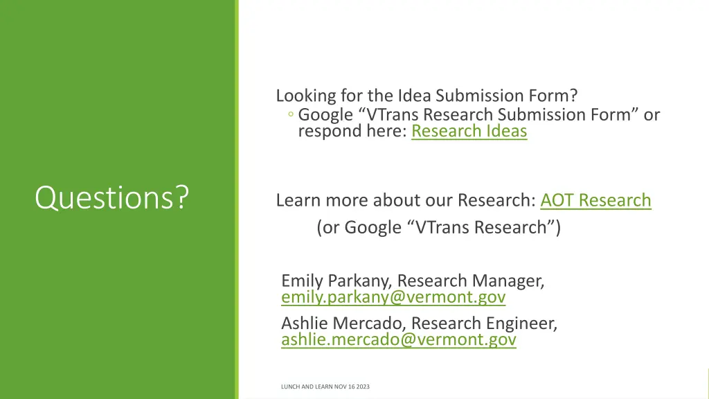 looking for the idea submission form google