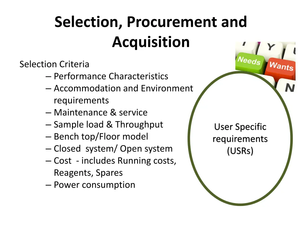 selection procurement and acquisition