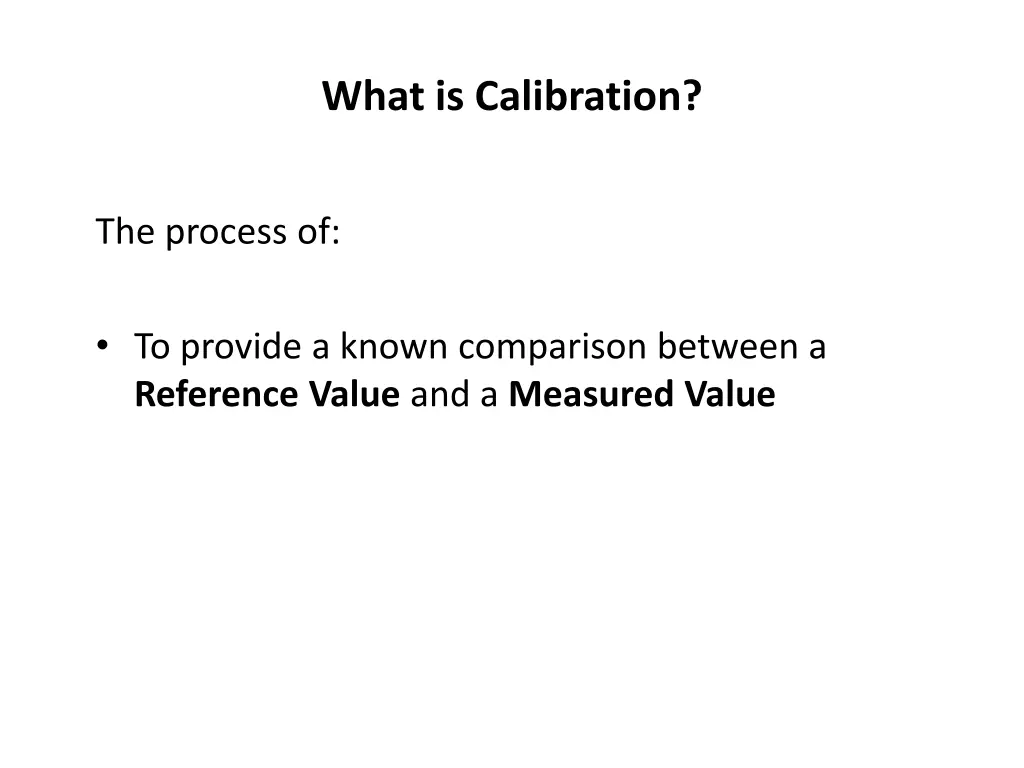 what is calibration