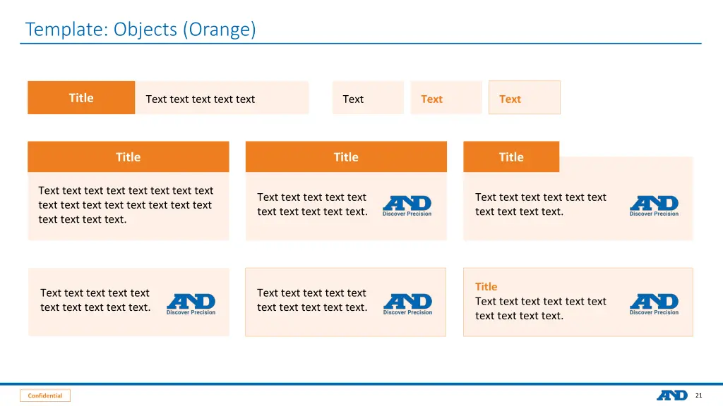 template objects orange