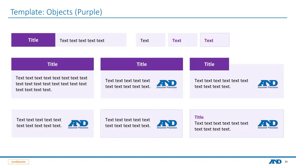 template objects purple