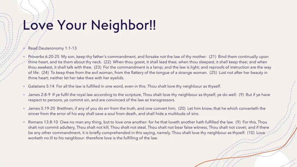 love your neighbor