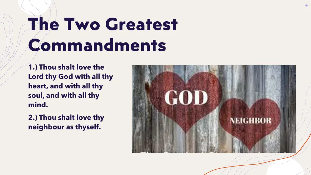 the two greatest commandments