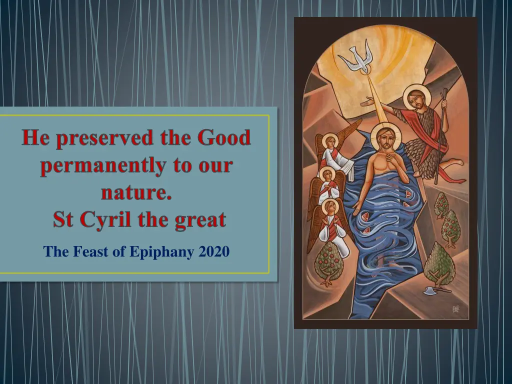 he preserved the good permanently to our nature