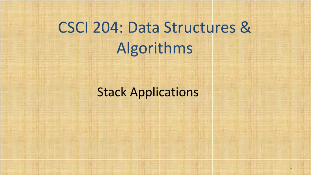 csci 204 data structures algorithms