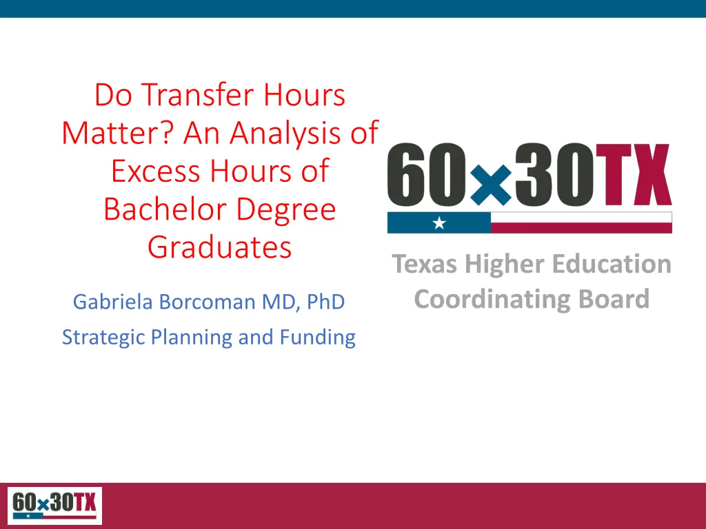 do transfer hours matter an analysis of excess