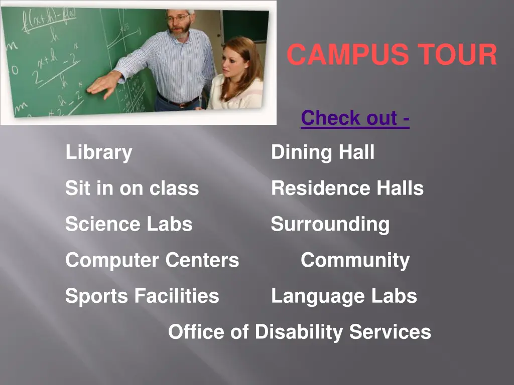 campus tour