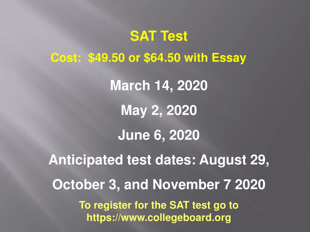 sat test 1
